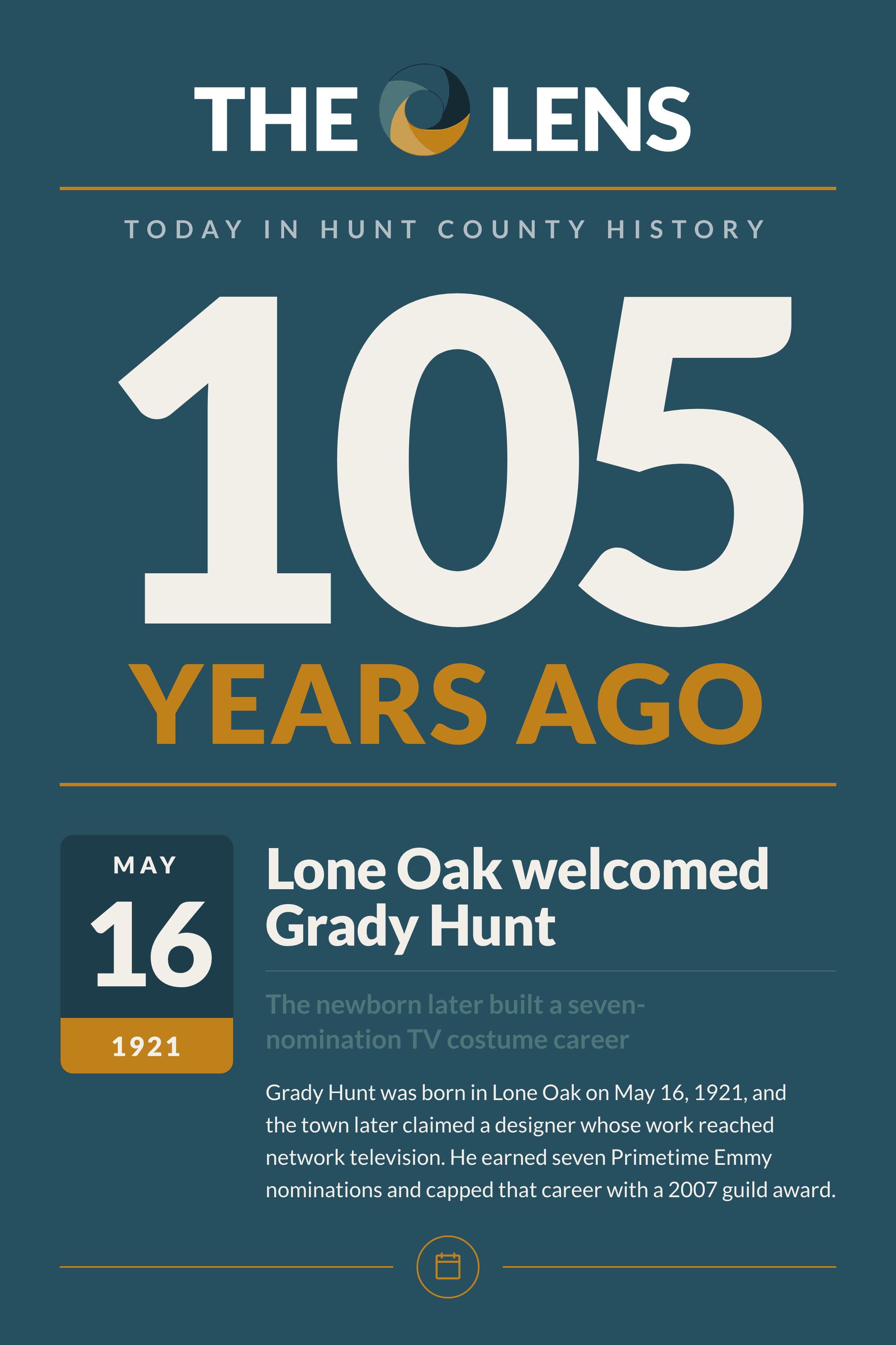 Today in Hunt County History, SATURDAY, MAY 16, 2026
