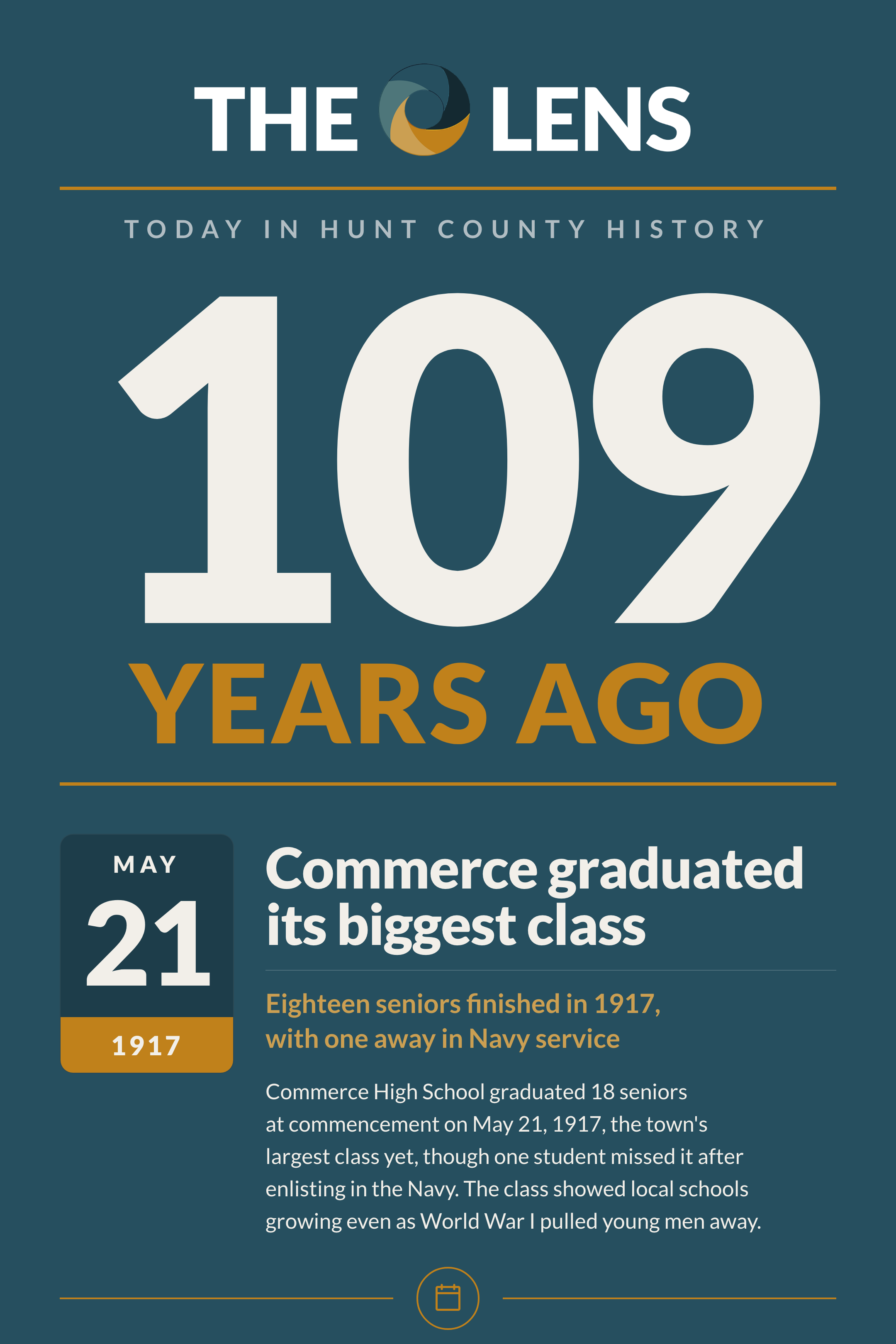Today in Hunt County History, THURSDAY, MAY 21, 2026