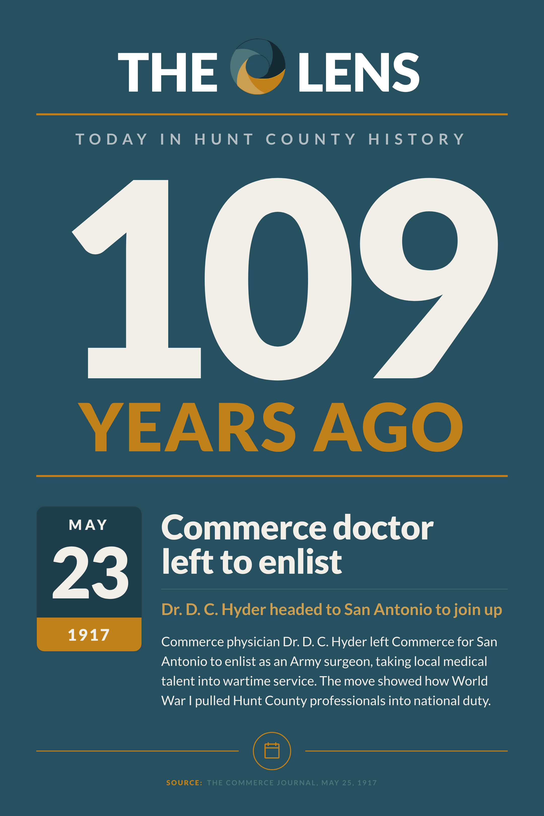Today in Hunt County History, SATURDAY, MAY 23, 2026